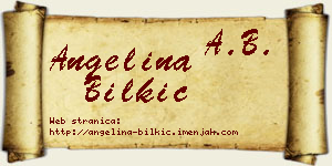 Angelina Bilkić vizit kartica